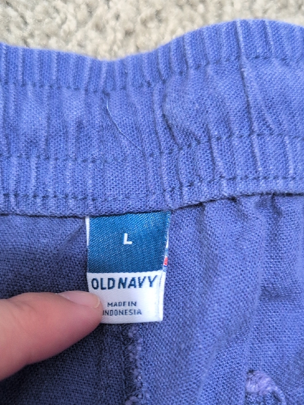 Old Navy High Waist Linen Blend Pull On Pants Size Large - Picture 4 of 11